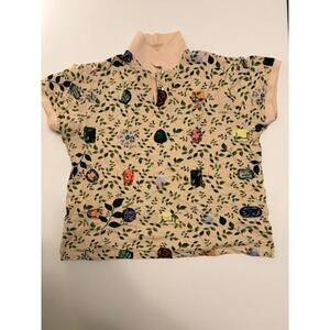 AKOO Hidden Gems Leaf Print Polo Shirt (Size 4XL)